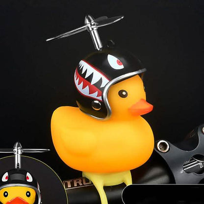 Yellow Little Duck Shape Bike Bell Bike Horn and Front Light DailySale