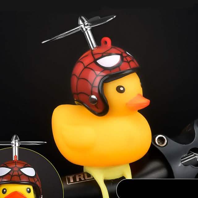 Yellow Little Duck Shape Bike Bell Bike Horn and Front Light DailySale