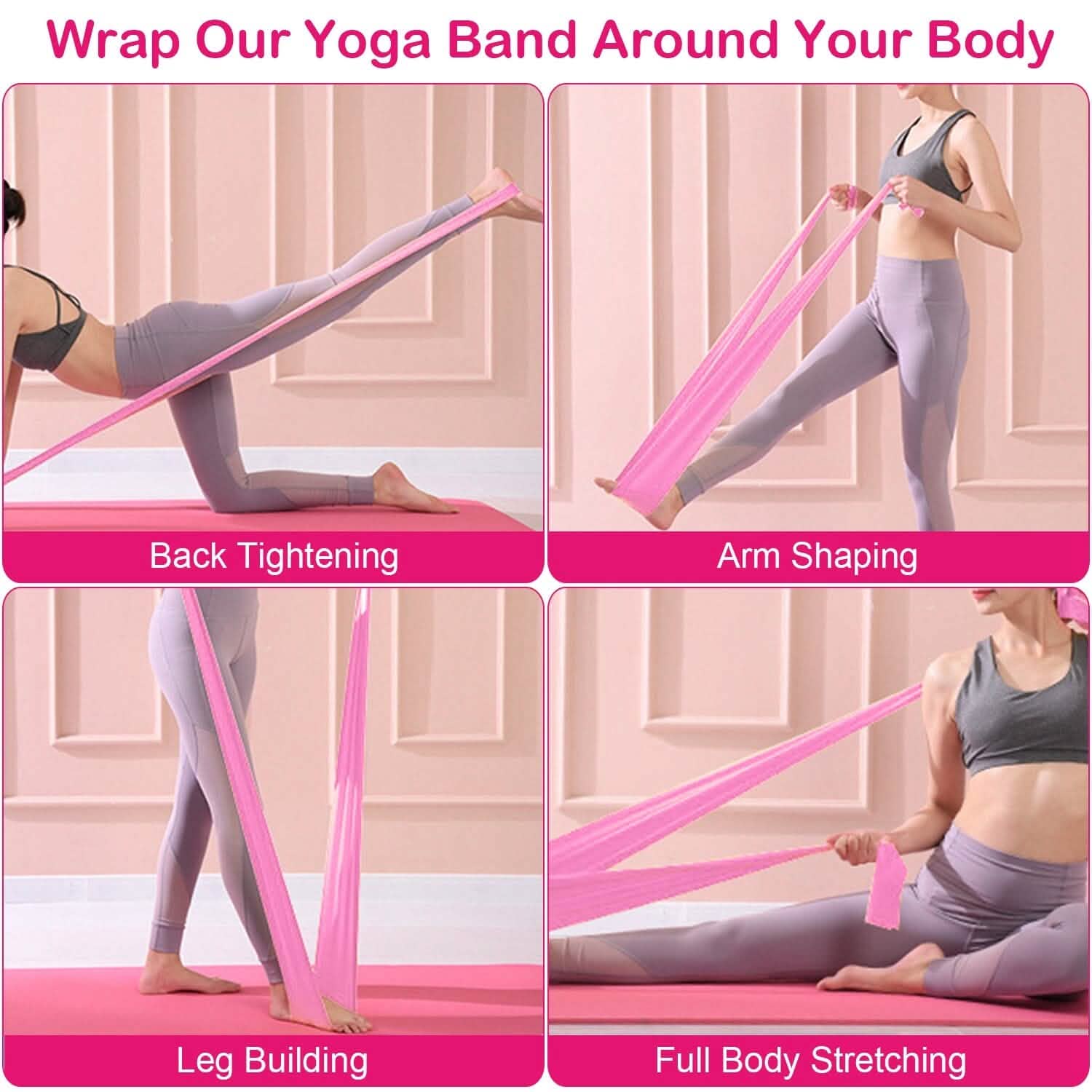 Yoga Resistance Band 3 Sets Non-Toxic Skin-Friendly DailySale