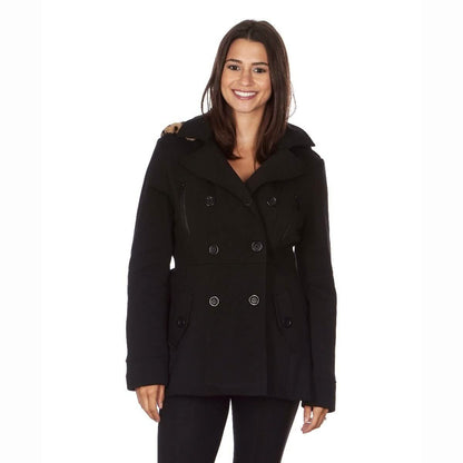 Yoki Women's Leopard Faux Fur Hooded Fleece Coat DailySale