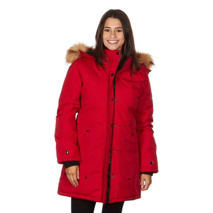 Yoki Women's Mid Length Hooded Puffy Coat DailySale