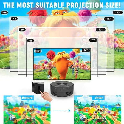 YT200 LED Projector Mini Handheld DailySale