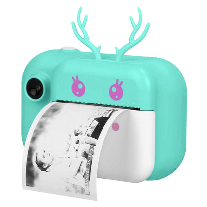 Zero Ink Selfie Camera 1080P HD Video Recorder with Dual Lens 3 Roll Print Papers DailySale