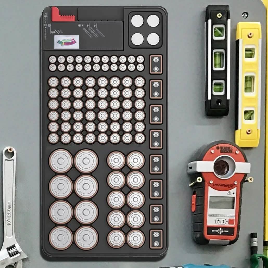Zerodark Battery Organizer with Detachable Battery Tester DailySale