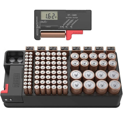 Zerodark Battery Organizer with Detachable Battery Tester DailySale