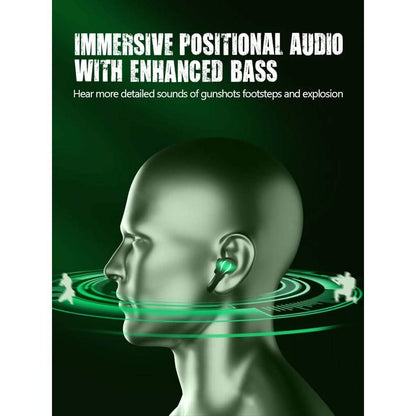 Zime Winner Gaming Headphones 65ms Low Latency TWS Bluetooth Earphone With Mic Bass Audio Sound Positioning DailySale