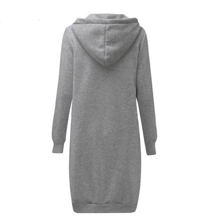 Zipper Front Pocket Drawstring Hoodie DailySale