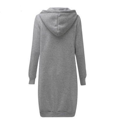 Zipper Front Pocket Drawstring Hoodie DailySale