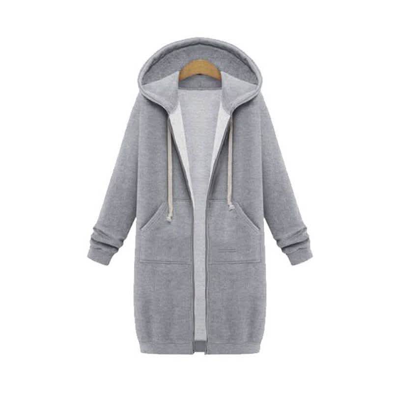 Zipper Front Pocket Drawstring Hoodie DailySale