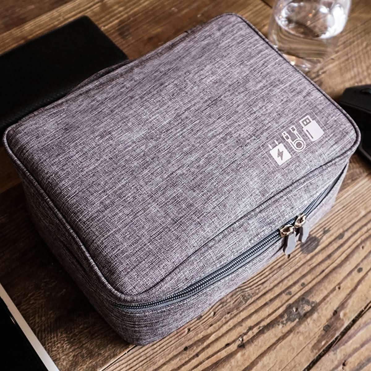 Zippered Cable Compartment Bag for Electronics Storage DailySale