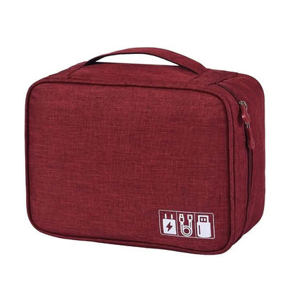 Zippered Cable Compartment Bag for Electronics Storage DailySale