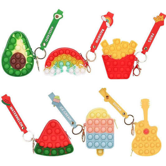 Zippered Pouch with Fidget Bubble Poppers and Bristles DailySale