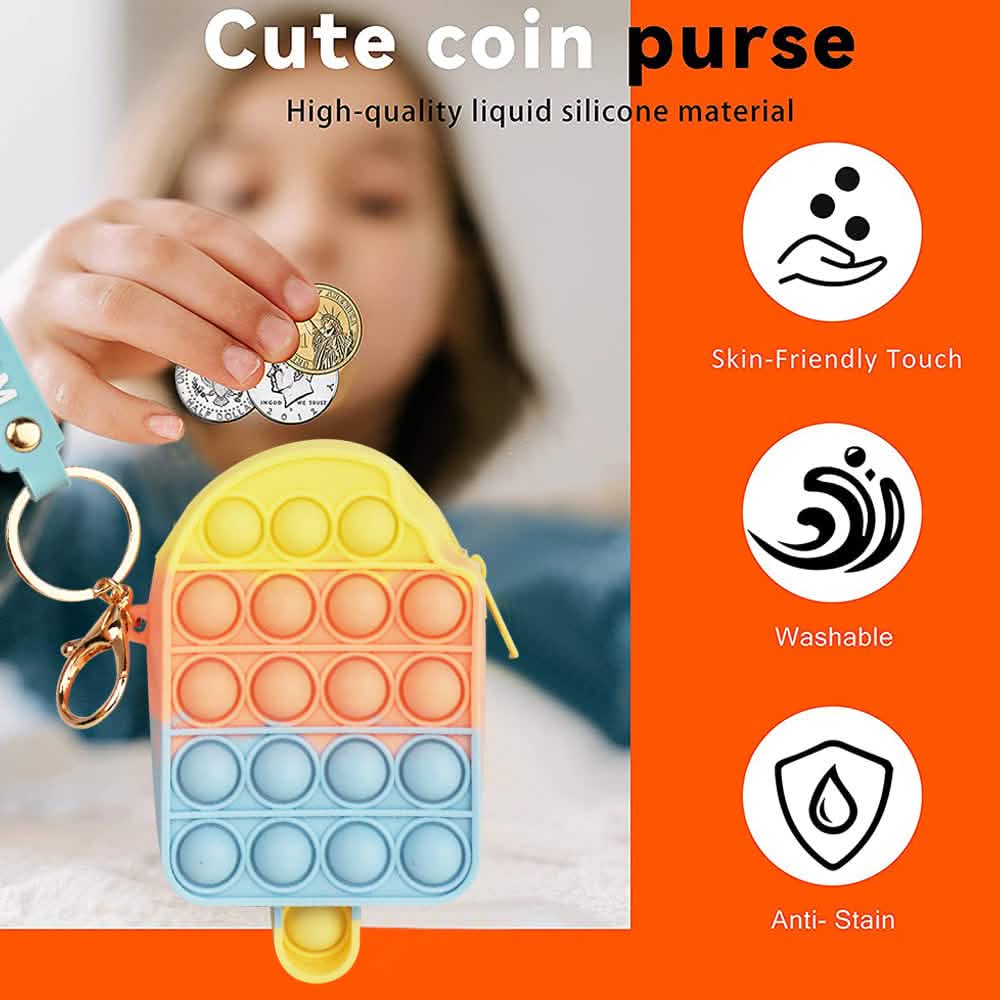 Zippered Pouch with Fidget Bubble Poppers and Bristles DailySale