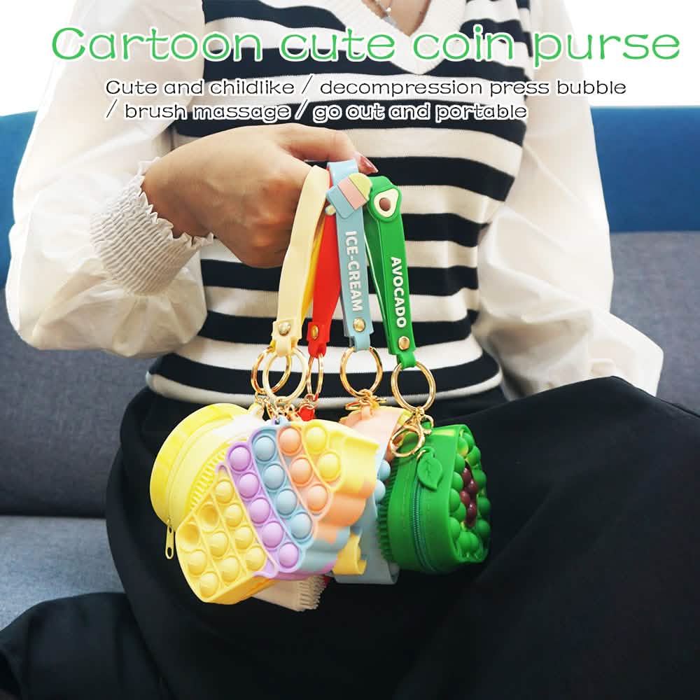 Zippered Pouch with Fidget Bubble Poppers and Bristles DailySale