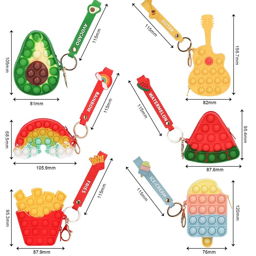 Zippered Pouch with Fidget Bubble Poppers and Bristles DailySale