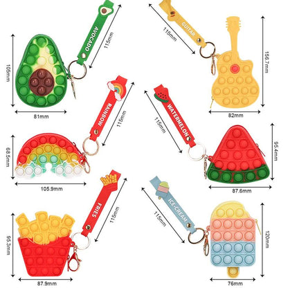 Zippered Pouch with Fidget Bubble Poppers and Bristles DailySale