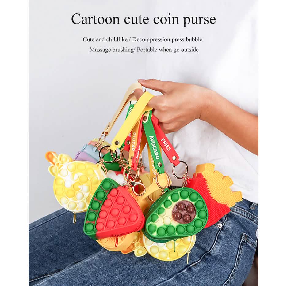 Zippered Pouch with Fidget Bubble Poppers and Bristles DailySale