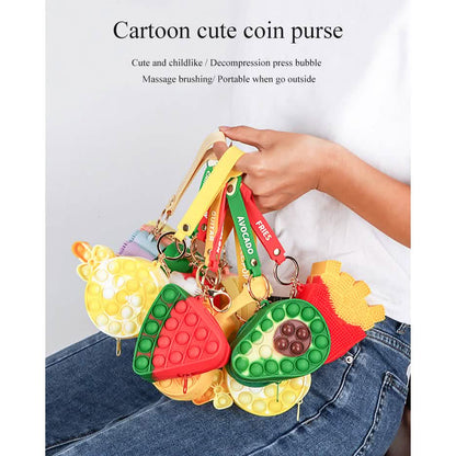 Zippered Pouch with Fidget Bubble Poppers and Bristles DailySale