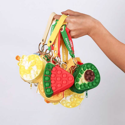 Zippered Pouch with Fidget Bubble Poppers and Bristles DailySale