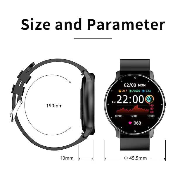 Zl02 Smart Watch 1.28 Inch Smartwatch Fitness Running Watch DailySale