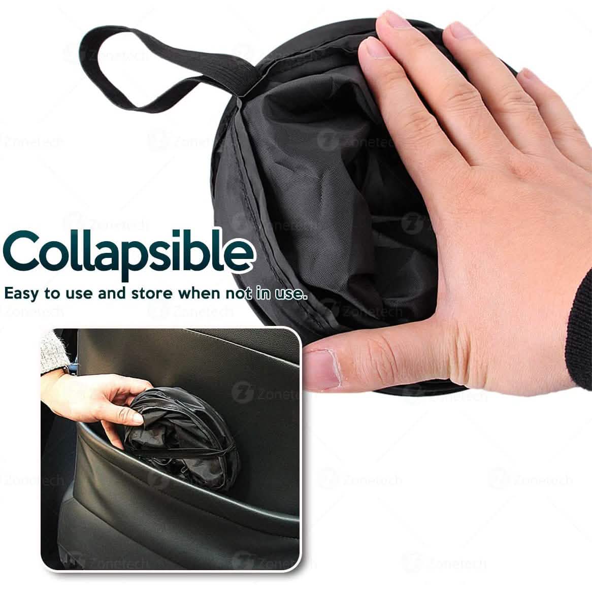 Zone Tech Universal Traveling Portable Car Trash Can DailySale