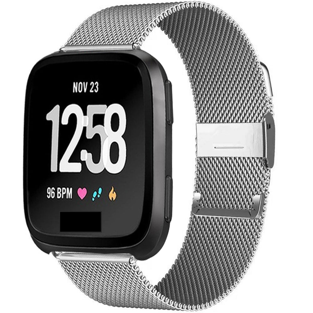 Fitbit stainless sales steel band versa