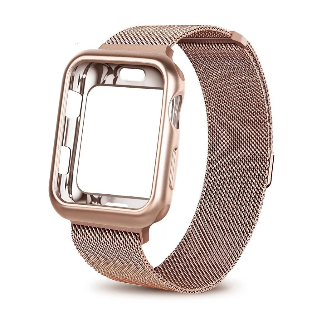 Milanese Loop Strap and Case Combo for Apple Watch - Wristwatchstraps.co