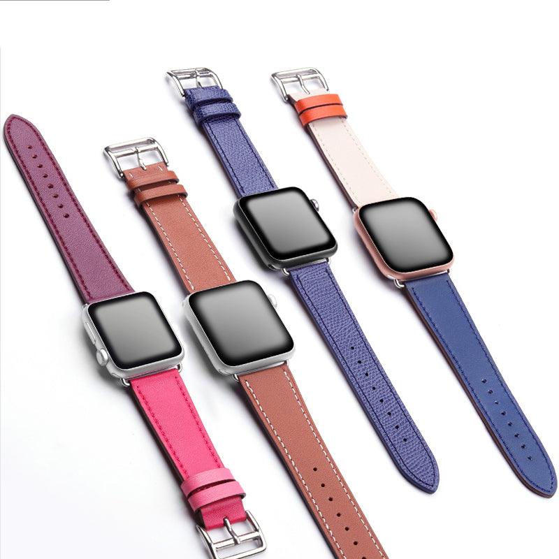 Single Tour Genuine Leather Strap for series 5/4/3/2/1, Hermes, Nike Apple Watches - Wristwatchstraps.co