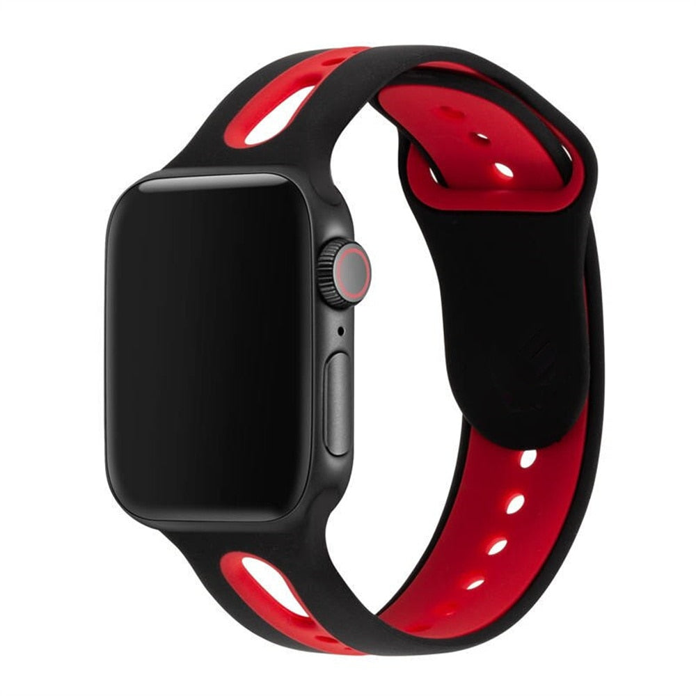 Hole Silicone Strap For Apple Watch - Wristwatchstraps.co