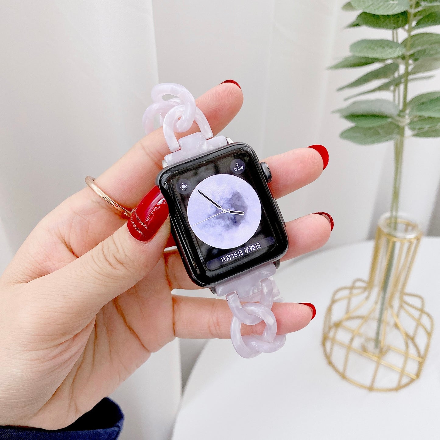 Transparent Resin Straps for apple watch band - Wristwatchstraps.co