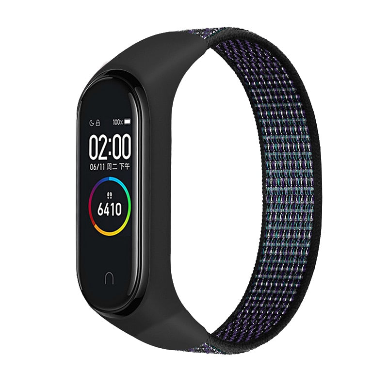 Nylon Sport loop for mi band 3,4 and 5 - Wristwatchstraps.co