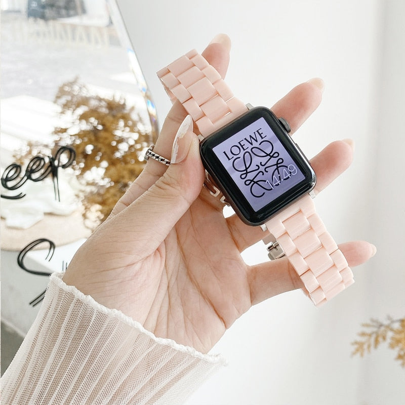 Women Sport Resin Strap for Apple Watch - Wristwatchstraps.co