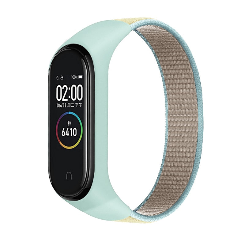 Nylon Sport loop for mi band 3,4 and 5 - Wristwatchstraps.co