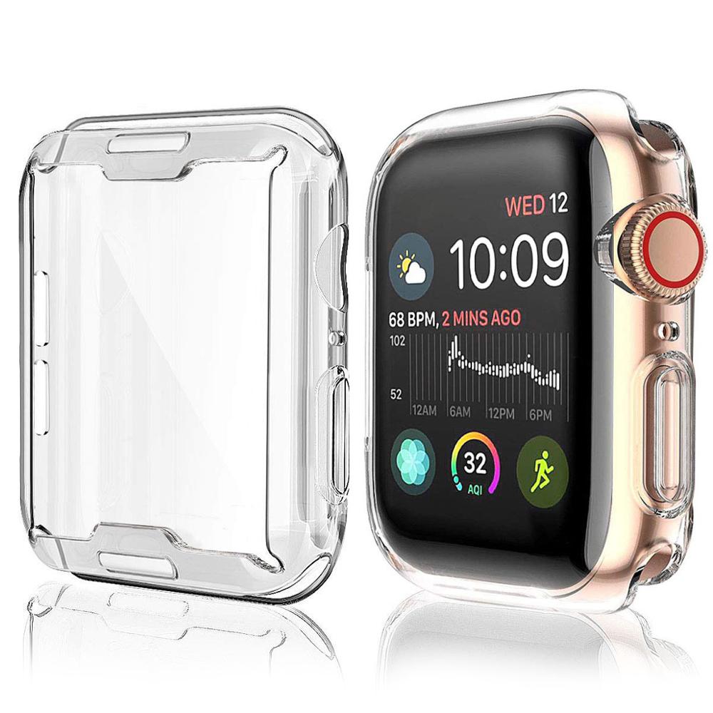 TPU Protector Watch Cover Case with Screen Protection For Apple Watch - Wrist Watch Straps