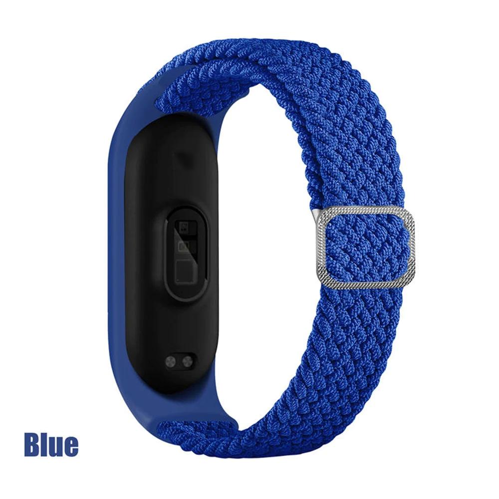 Adjustable Nylon Braided Mi band 3,4,5 and 6 - Wristwatchstraps.co