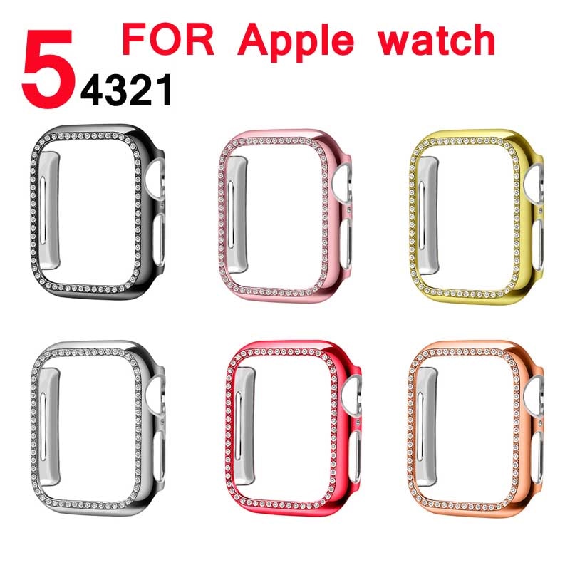 Bling Diamond Rhinestone Screen Protector cover bumper case for Apple Watch - Wrist Watch Straps