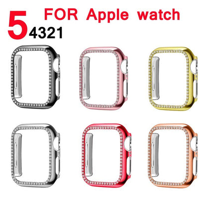 Bling Diamond Rhinestone Screen Protector cover bumper case for Apple Watch - Wrist Watch Straps