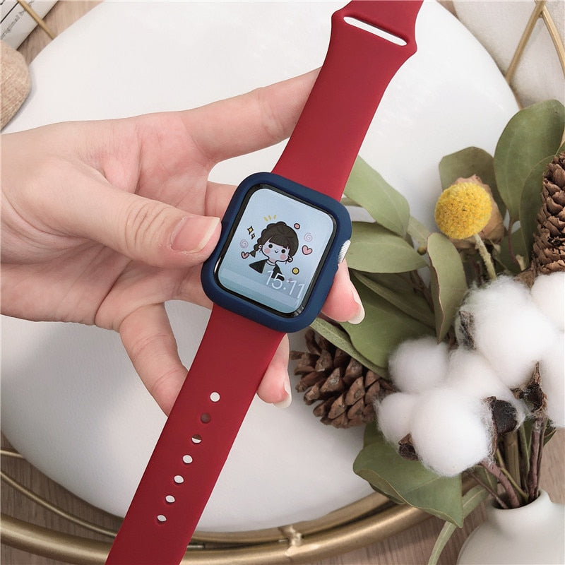 Bumper Cover+Glass For Apple Watch - Wristwatchstraps.co