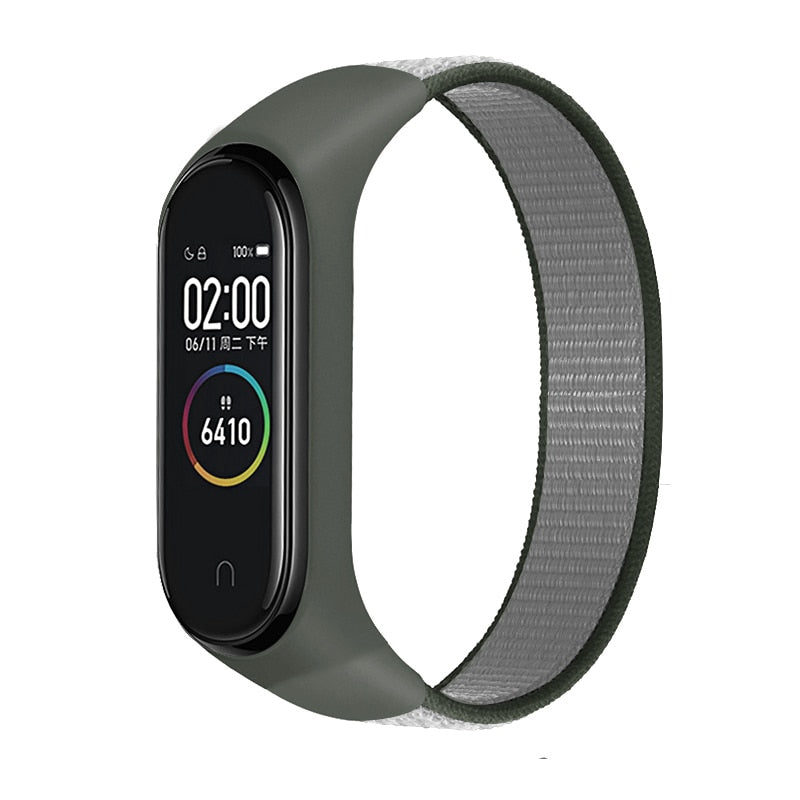 Nylon Sport loop for mi band 3,4 and 5 - Wristwatchstraps.co