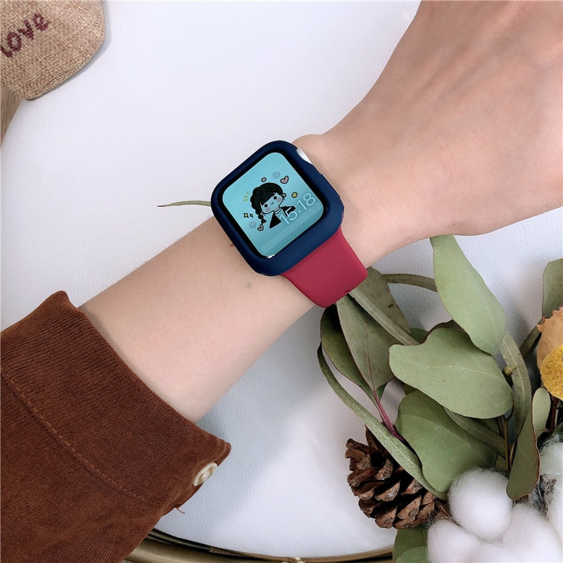 Bumper Cover+Glass For Apple Watch - Wristwatchstraps.co