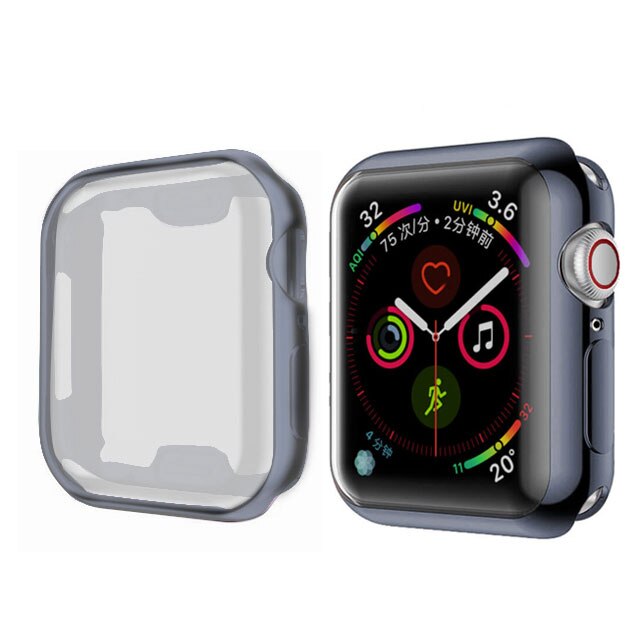 TPU Protector Watch Cover Case with Screen Protection For Apple Watch - Wrist Watch Straps