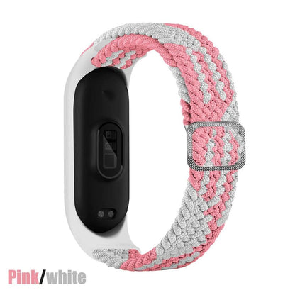 Adjustable Nylon Braided Mi band 3,4,5 and 6 - Wristwatchstraps.co