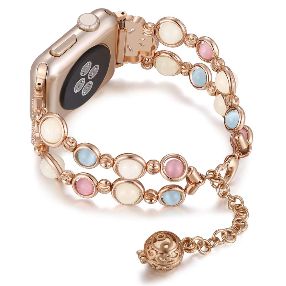 Women Night Luminous Pearl Strap For Apple watch - Wristwatchstraps.co