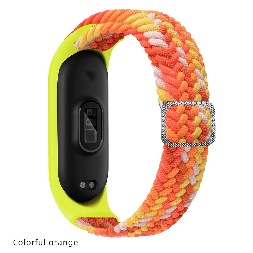 Adjustable Nylon Braided Mi band 3,4,5 and 6 - Wristwatchstraps.co