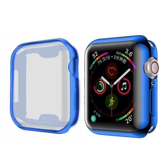 TPU Protector Watch Cover Case with Screen Protection For Apple Watch - Wristwatchstraps.co