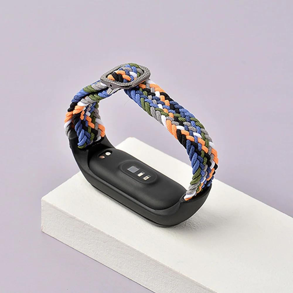 Adjustable Nylon Braided Mi band 3,4,5 and 6 - Wristwatchstraps.co