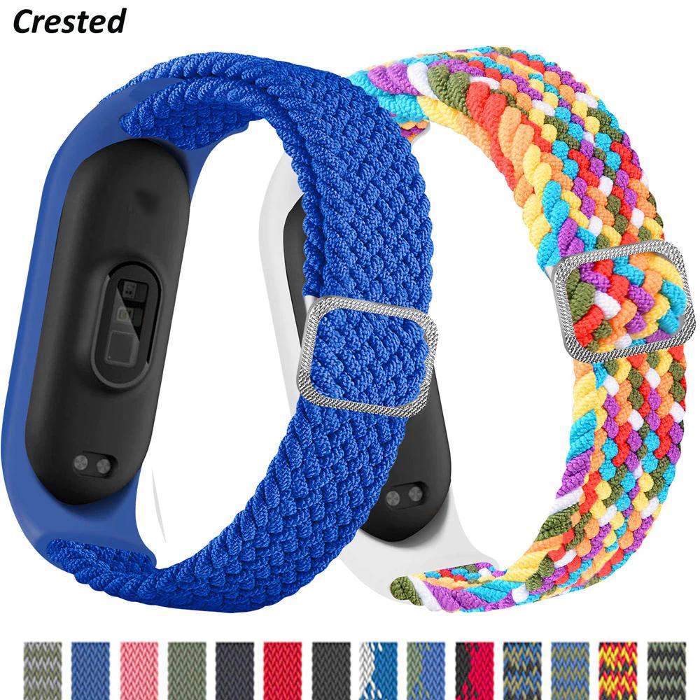 Adjustable Nylon Braided Mi band 3,4,5 and 6 - Wristwatchstraps.co