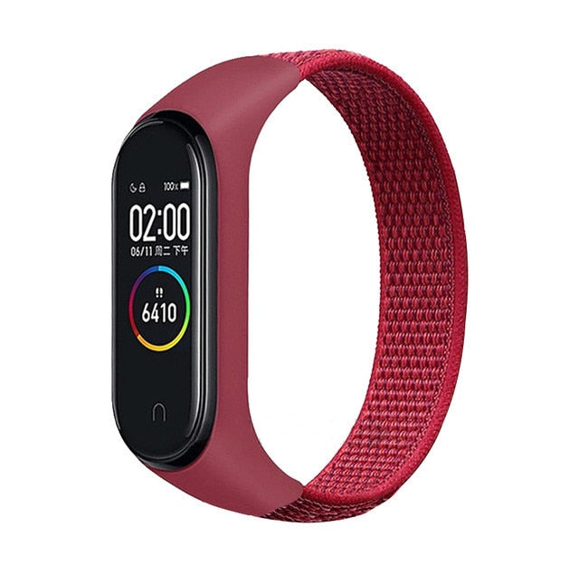 Nylon Sport loop for mi band 3,4 and 5 - Wristwatchstraps.co