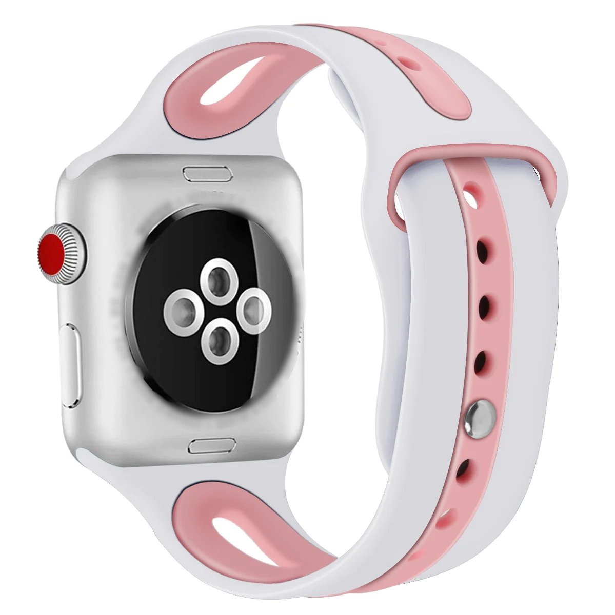 Hole Silicone Strap For Apple Watch - Wristwatchstraps.co