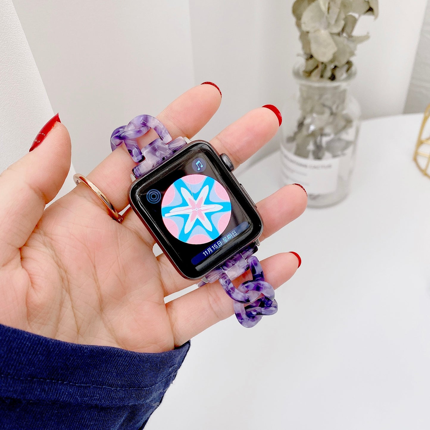 Transparent Resin Straps for apple watch band - Wristwatchstraps.co